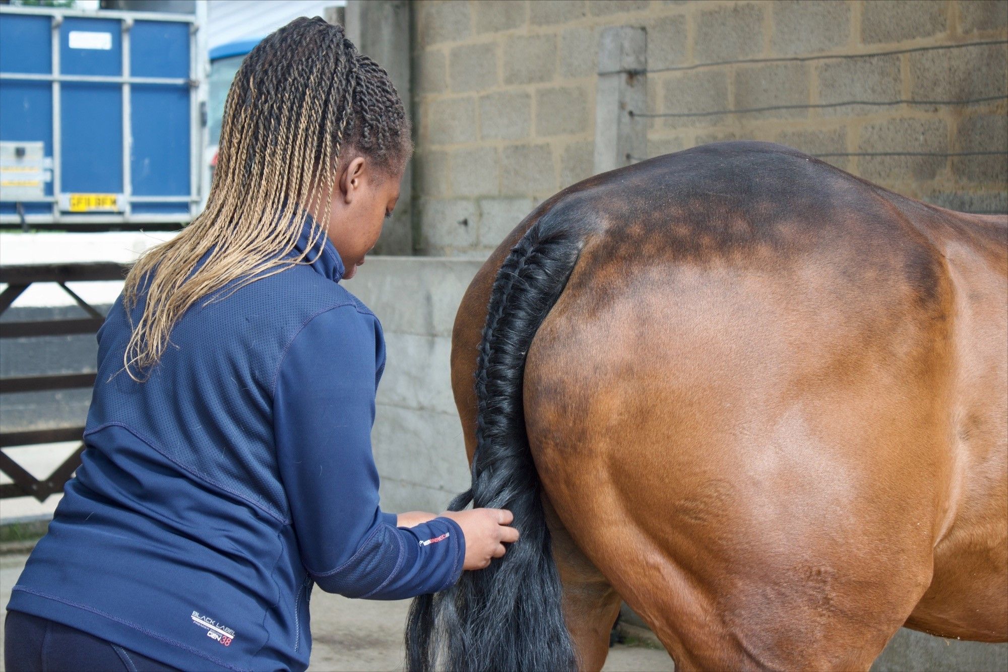equine-student-plaiting-tail