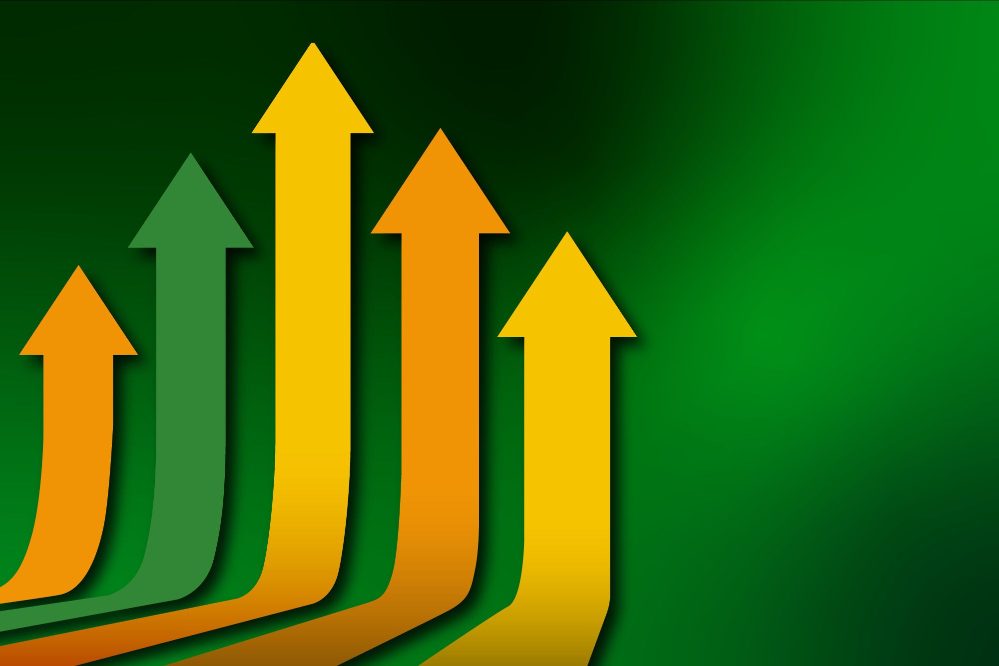 open event with multi colour arrows