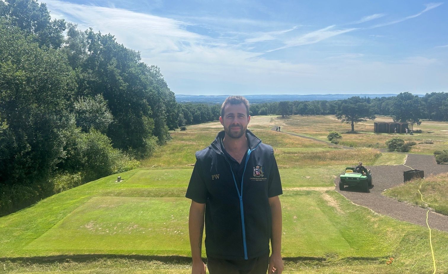 Man stood on golf course