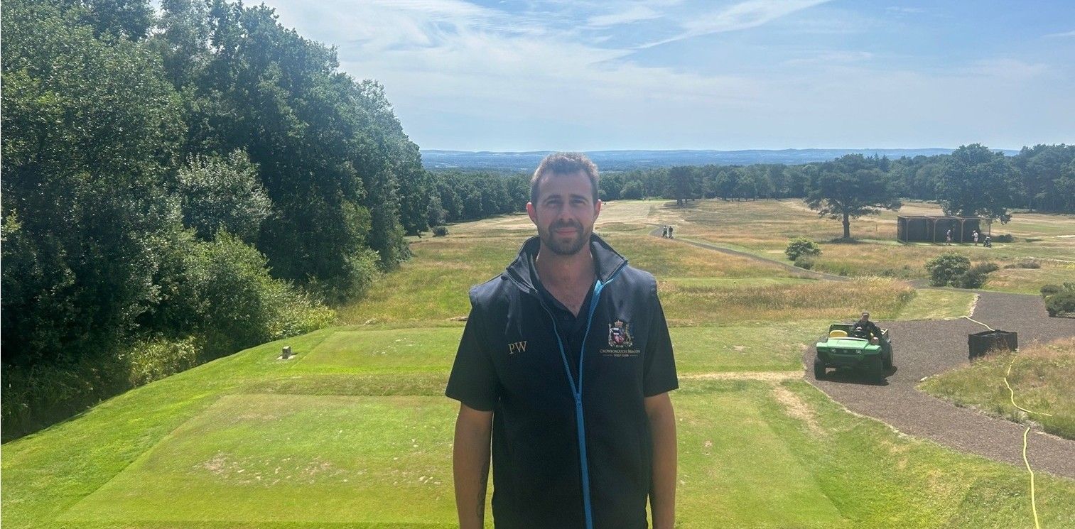 Man stood on golf course