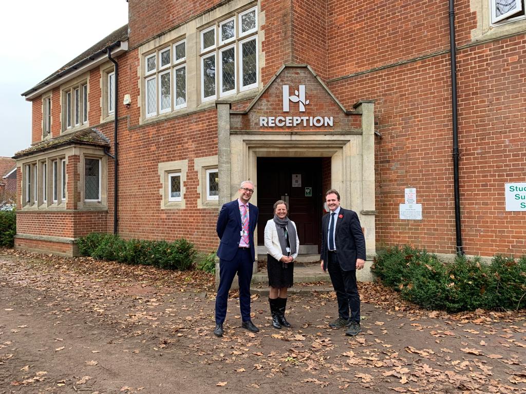 Tom Tugendhat visiting Hadlow College reception