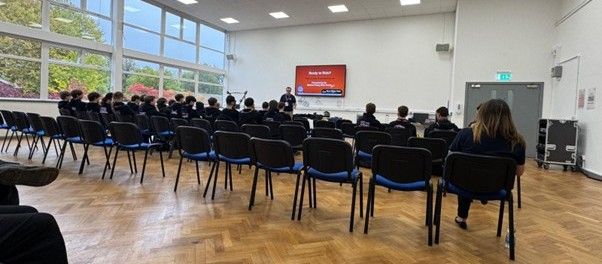 Students watdhing presentation