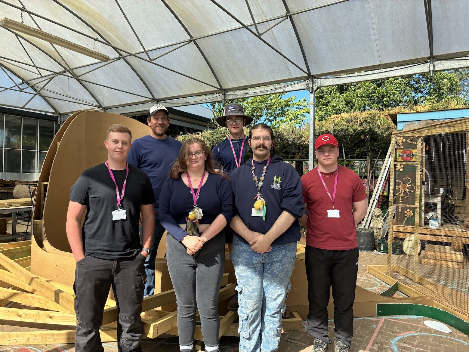 Group of Hadlow College students prepare for Chelsea Flower Show